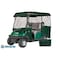 Eevelle Greenline 4 Passenger Drivable Golf Cart Enclosure - Torrey Green GLEG04 - alternate 1